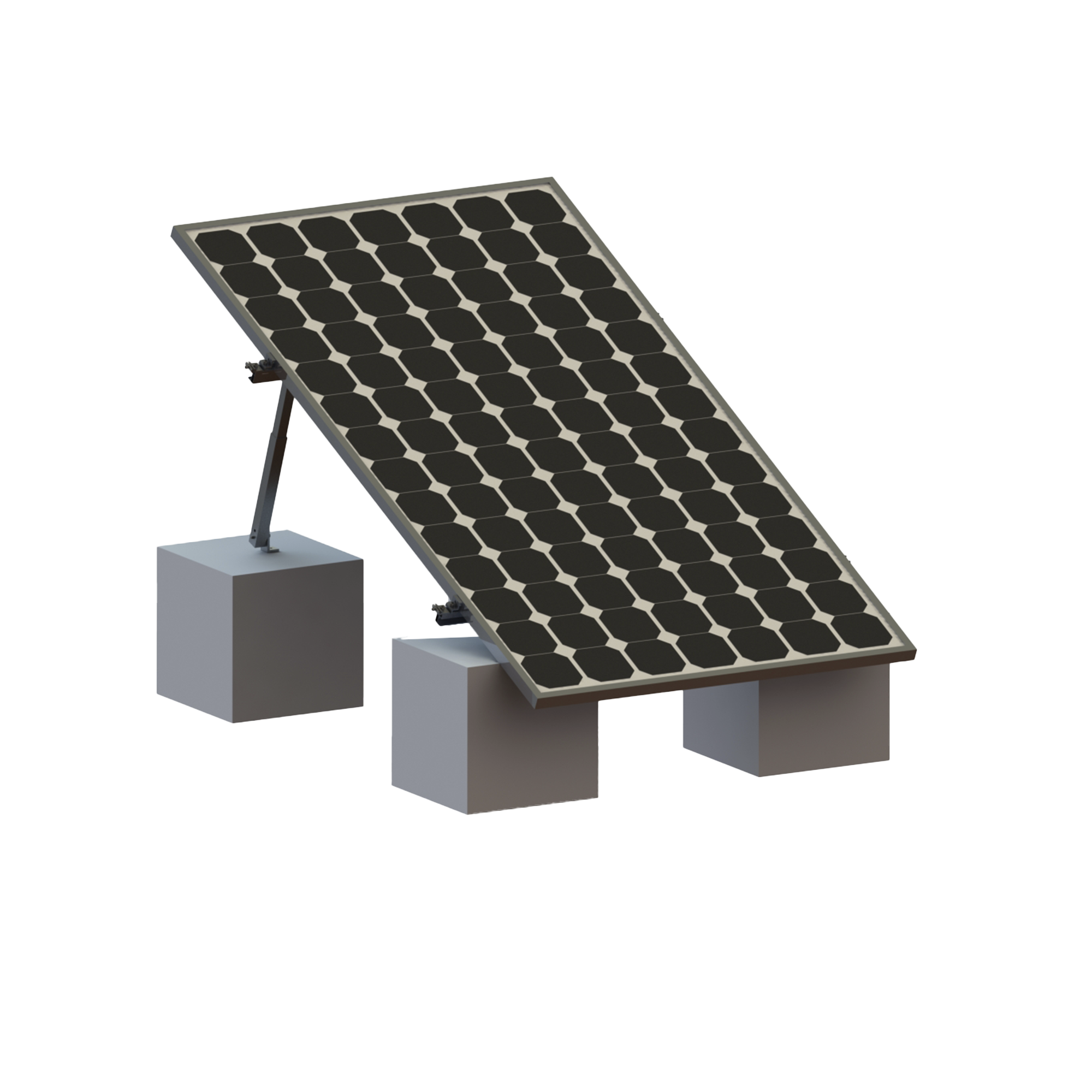 VEKTOR8R1M|Montaje para Panel Solar, Riel "8" de 1400mm para M??dulos con Espesor de 35mm, Velocidad de Viento M?íx. 136km/h (20?? a 45??)